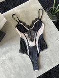 Zmysłowe koronkowe body soft cup